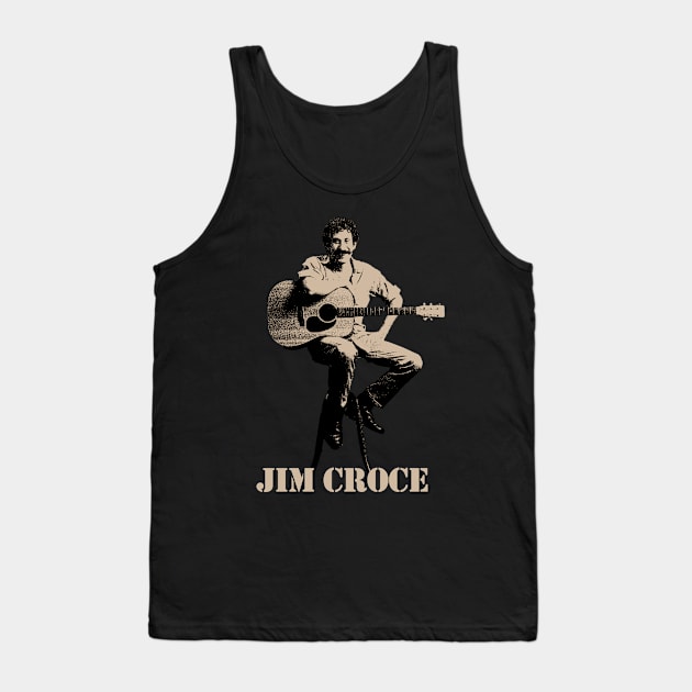 jim croce (black cream) Tank Top by oeyadrawingshop